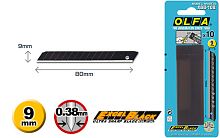 Лезвия 9 мм OLFA OL-ASBB-10 EXCEL BLACK сегментированное, 9х80х0,38мм, 10шт  картинка
